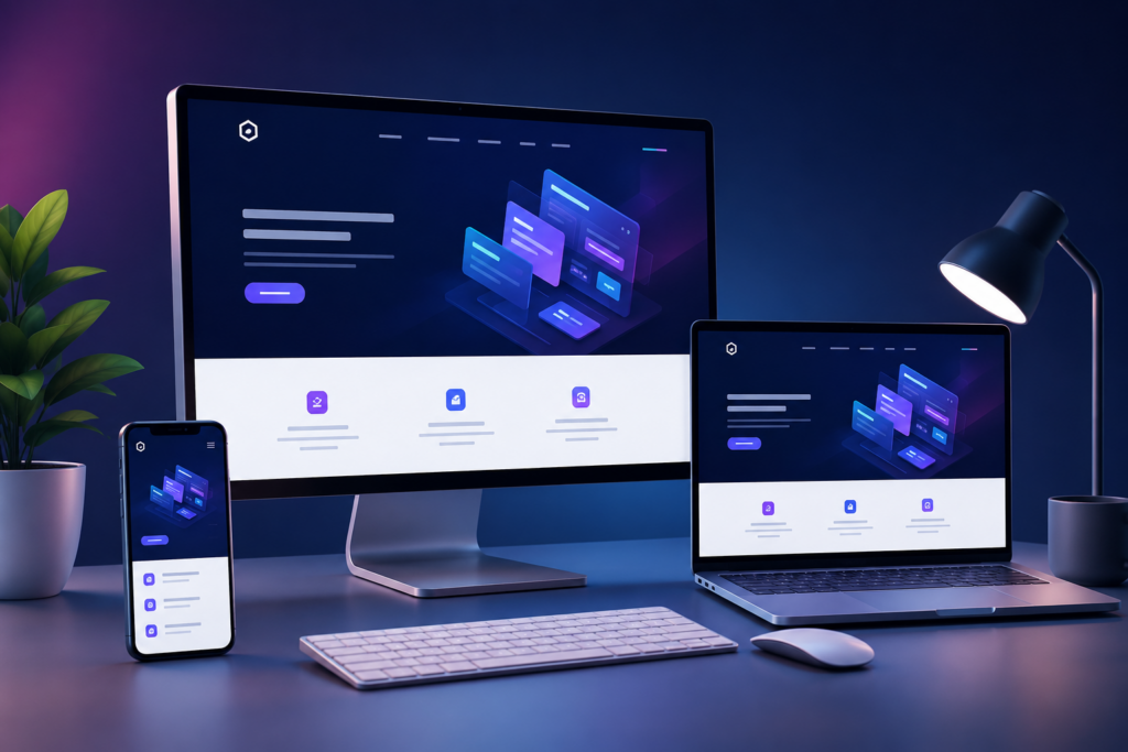 Custom Business Website Development with Modern Design