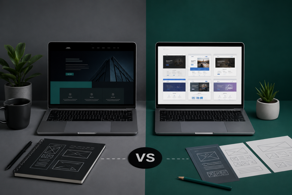 Custom Website Design vs Website Templates